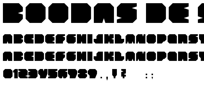 BOODAS_DE Subtract font